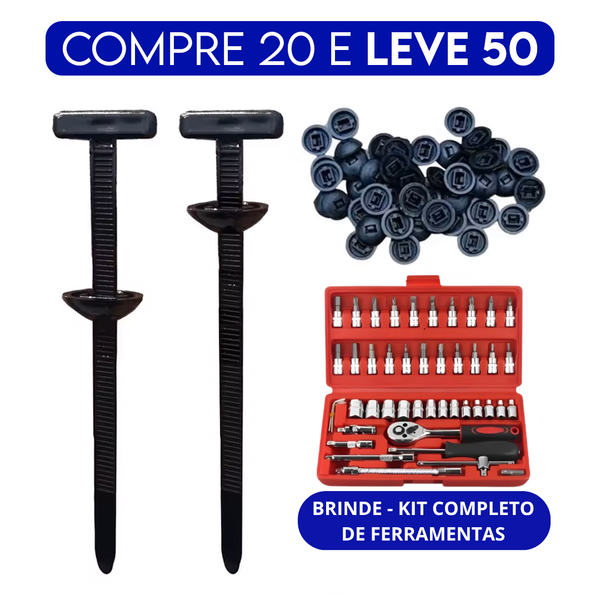 Nylonfix™ - Abraçadeira Ultra Reforçada [BRINDE - KIT FERRAMENTAS COMPLETO]